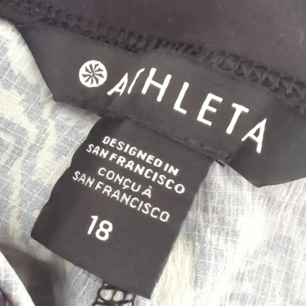 Athleta Trekkie North High Rise Jogger Womens 18‎ Print Gray Multi Athletic NWOT